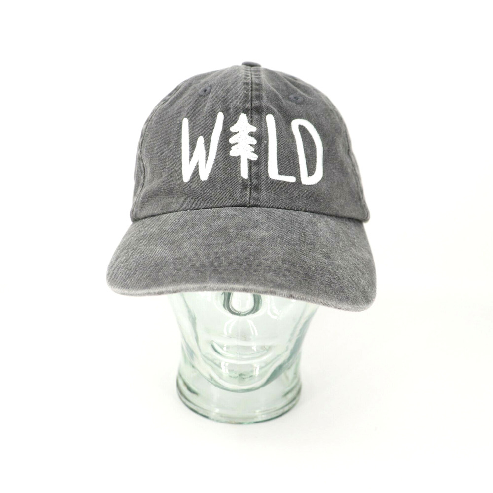 Mega Cap Women Adjustable Gray White Cotton Canvas WILD Tree Hat Lightweight